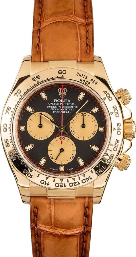 rolex daytona strap leather